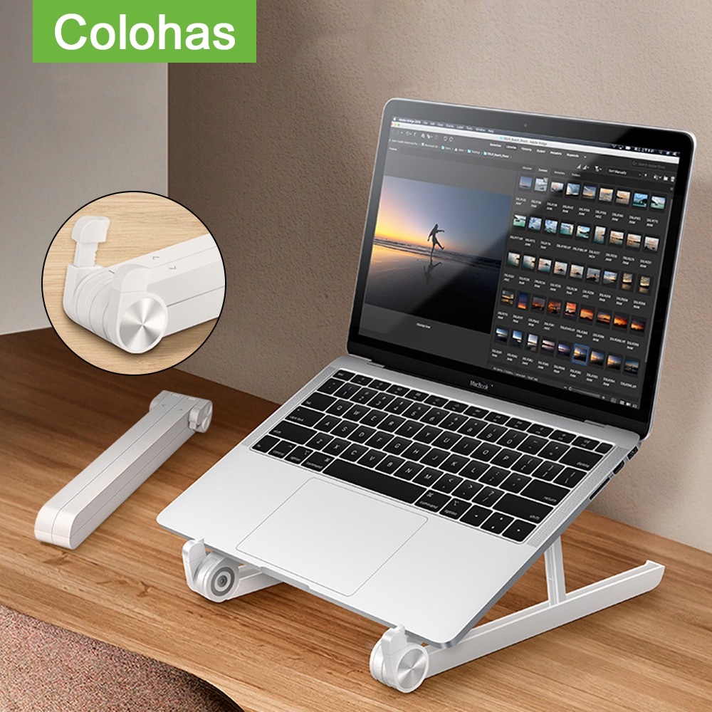 Hoogte Verstelbare Notebook Stand Portable Opvouwbare Laptop Stand Houder Voor Macbook Ergonomische Ondersteuning Computer Koeling Beugel