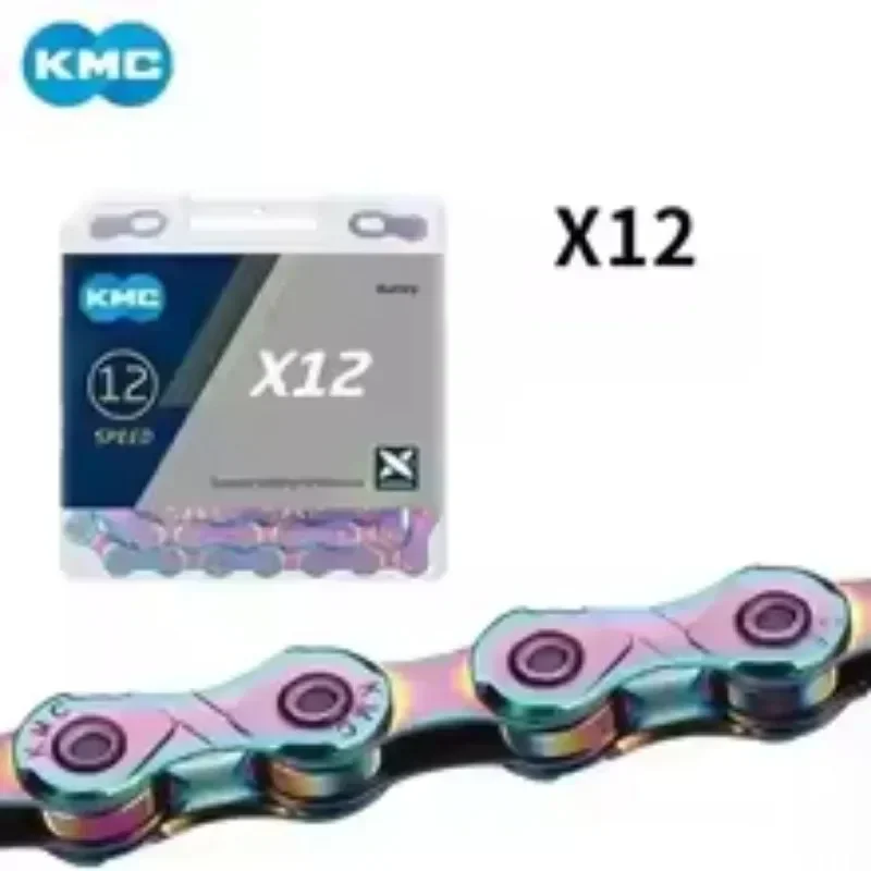 KMC X8 X9 X10 X11 X12 EL SL Cadena de bicicleta de carretera/MTB 8v 9v 10v 11v 12v 118L 126LB cadena de bicicleta con enlace rápido para SHIMANO SRAM: Negro