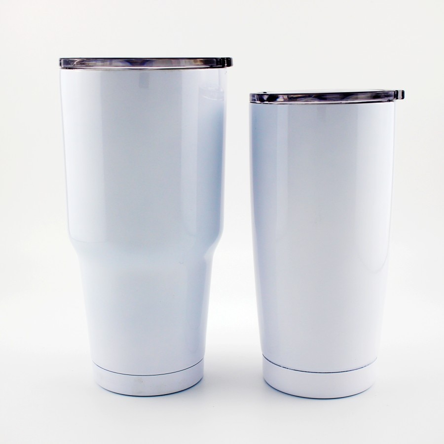 Blank sublimation coating 20oz 30oz tumbler Sports cup Stainless Steel Double Wall Vacuum Travel Mug with leakproof lid