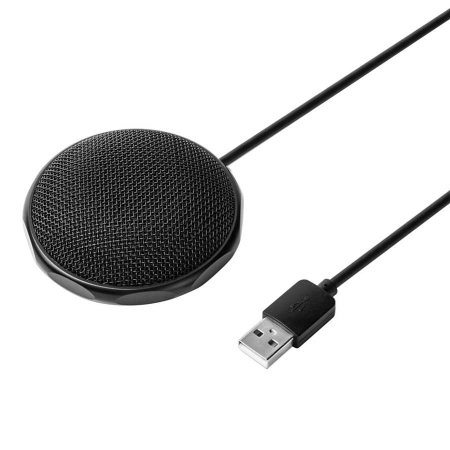 USB Laptop Microphone USB Omni‑directional Condenser Microphone Mini Wired Meeting Business Mic for PC Laptop