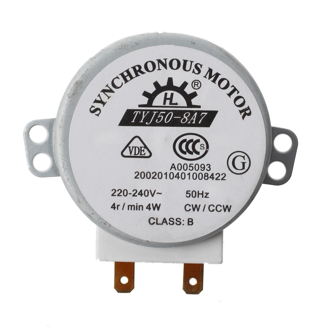 CW/CCW AC 220-240 V 4 W 4 RPM mini synchrone motor voor miniwave oven TYJ50-8A7 Magnetron oven deel