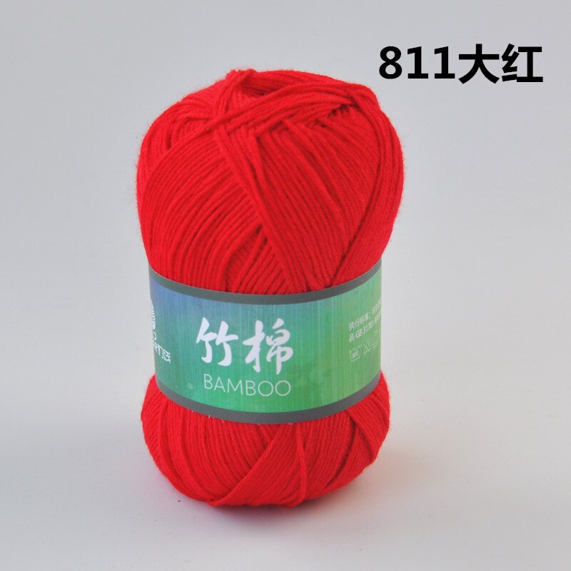 Fil de bambou doux et lisse 500g(50g * 10 pièces) | Fil de coton, fil Modal, fils de bébé Chuxian pour le tricot à la main B,: 811