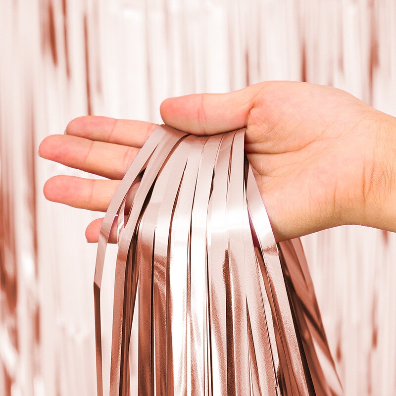 LuanQI Wedding Backdrop Rain Curtains Tinsel Foil Curtain Birthday Backdrop Wedding DIY Decoration Adults Anniversary Wall: 42308