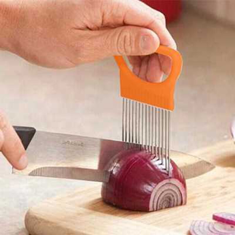El árbol hogar de cocina de acero inoxidable agujas para cebolla tomate cebolla picada rápido aguja para carne de cocina accesorios H271