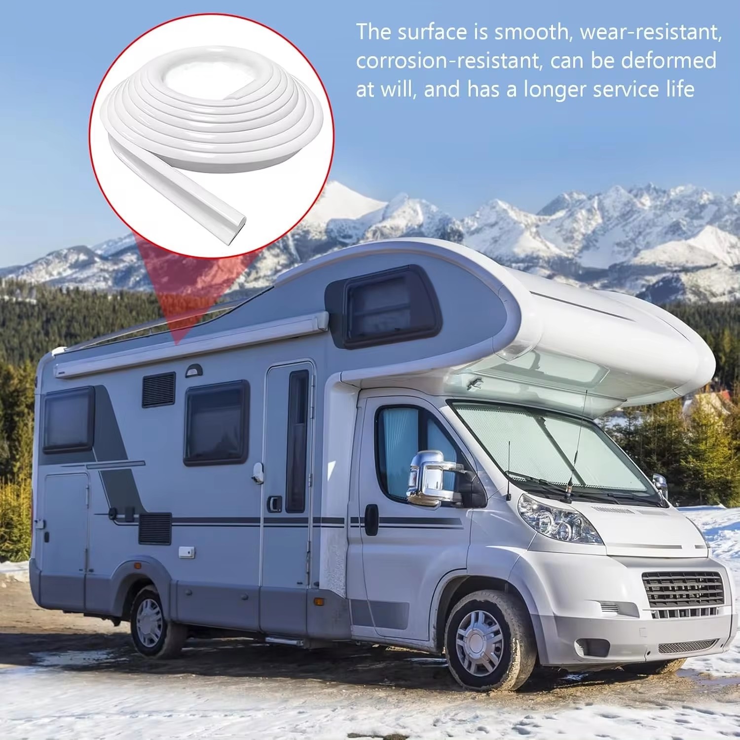 5M Drip Stop Afdichtstrip Gids Strip Voor Caravan Camper Camper Van Goot Regen Guard Drip Stop Water Gids RV accessoires