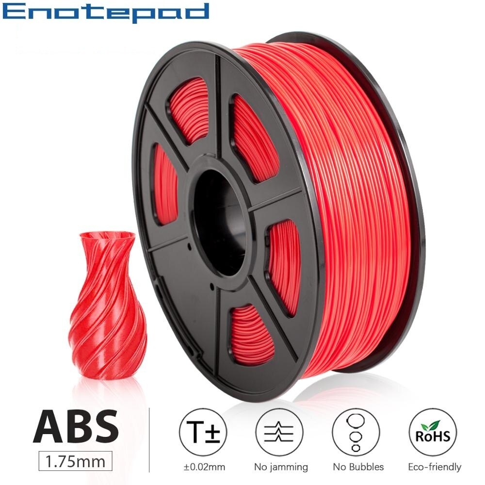 Abs Filament Huid 1Kg 1.75Mm Plastic Spoelen Geen Giftig Materiaal 100% Geen Bellen 3d Doodler Filament Voor creatie Met Fastshipping: ABS-RED