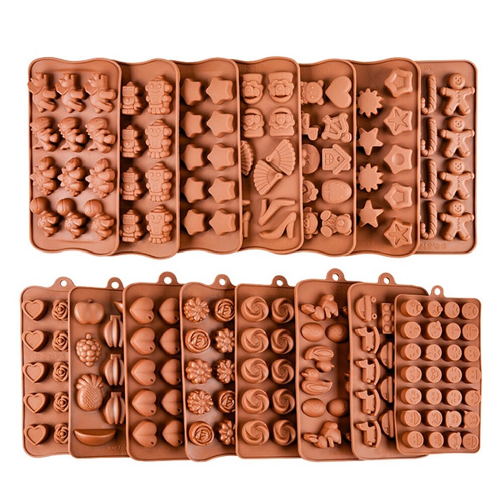 Halloween Chocolade Mould Silicone Fondant Mallen Mooie Chocolade Chocolade Maken Mallen Herbruikbare Non Stick Candy Mallen Tool