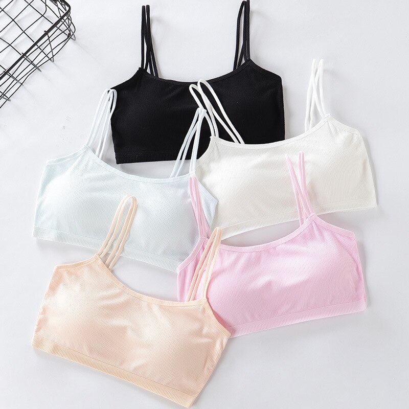 Teen Bra Undies Crop Tops for Teens Girl Underwear Sport Small Vest Topic 8-16Y Adolescente Kids Lingerie XS Teenager Undercloth