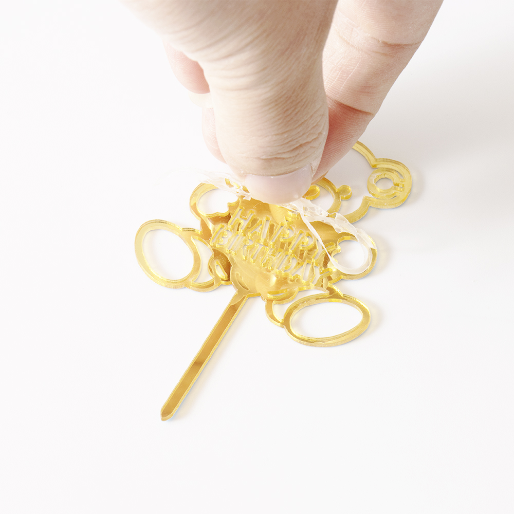 Pak Van 10 Stuks Mini Gelukkige Verjaardag Acryl Cake Topper Verjaardagstaart Decoratie