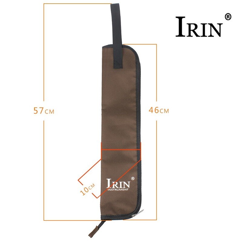 Irin Drum Stok Gig Bag Waterdichte Oxford Doek Drumsticks Case Houder Met Handige Riem Percussie-instrumenten Onderdelen Accessoires