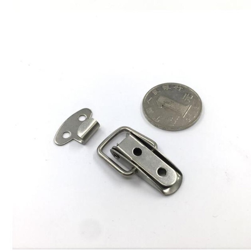 Stainless steel tower buckle mini iron buckle industrial hardware luggage lock buckle box lock
