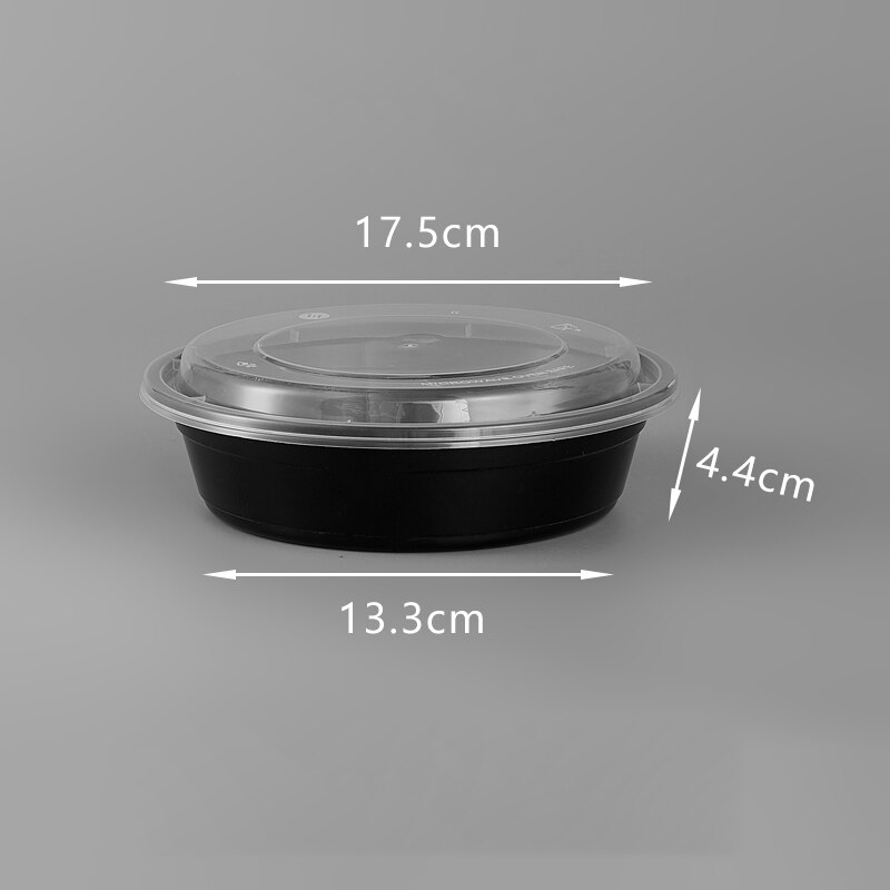 Disposable lunch box: Y700 black 50sets