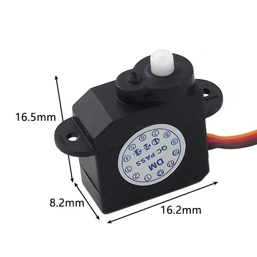 4/2/1 PCS 2.1g Mini Micro Servo 180 Degree Rotation DM-S0020 2g Plastic Mini Servomotor 4.8V-6V for RC Hobby Parts DIY Toys