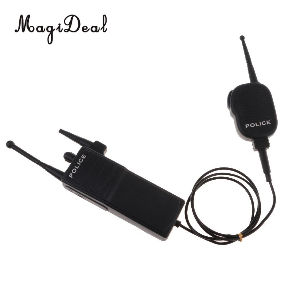 MagiDeal nowość sztuczna policja domofon zabawka sztuczna dwukierunkowa radio rekwizyt żart rekwizyt robić gry akcesoria imprezowe dowcipny prezent