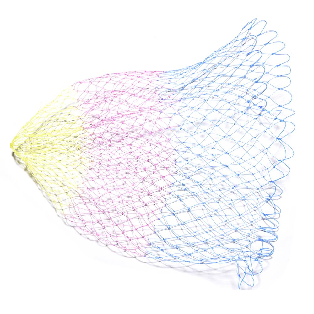Nylon Fishing Nets Collapsible Fishing Tools Rhombus Mesh Hole Depth Folding Nylon Landing Dip Net 2 Sizes Fishing Carp Net