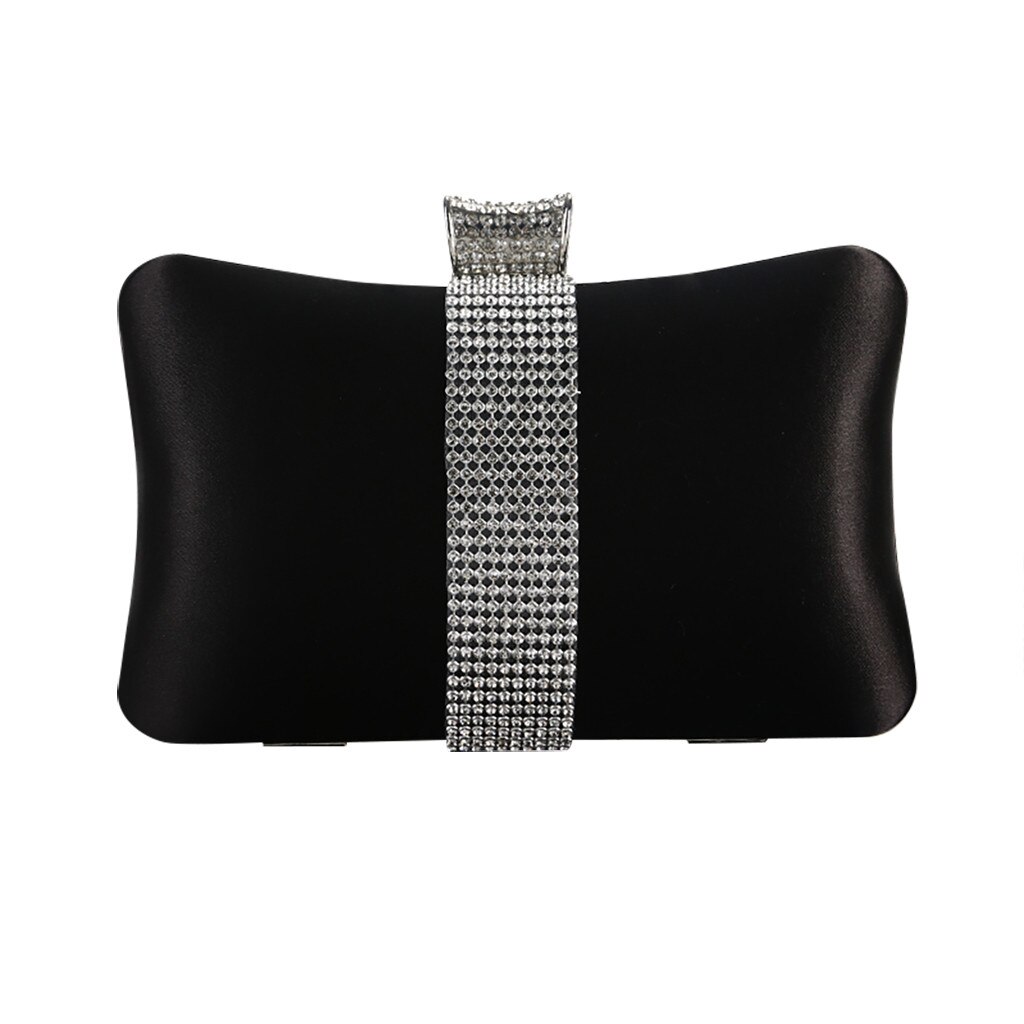 Frauen Abend Tasche Handtasche Diamant Geformt Clutchbag Schulter Kreuz Tasche Hochzeit Umschlag Handtasche Bolso Mujer: schwarz