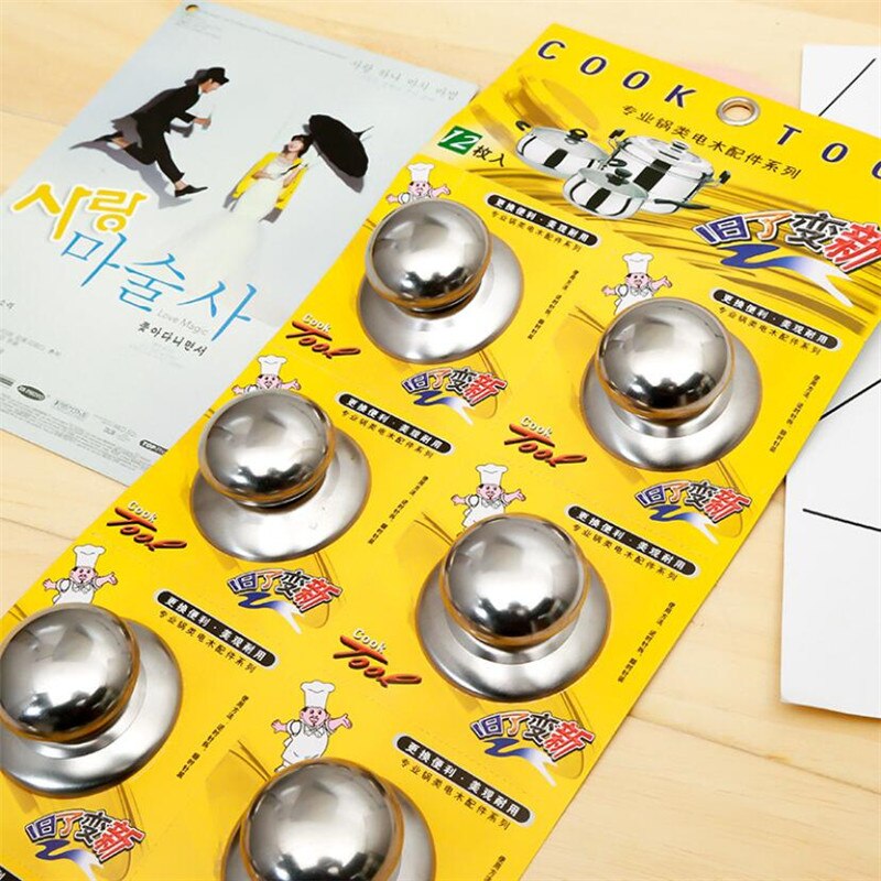 2Pcs Deksel Voor Kookgerei Pot Steelpan Ketel Deksel Pannen Steelpan Ketel Deksel Vervanging Knoppen Cover Holding Handgrepen Pan Deel knop