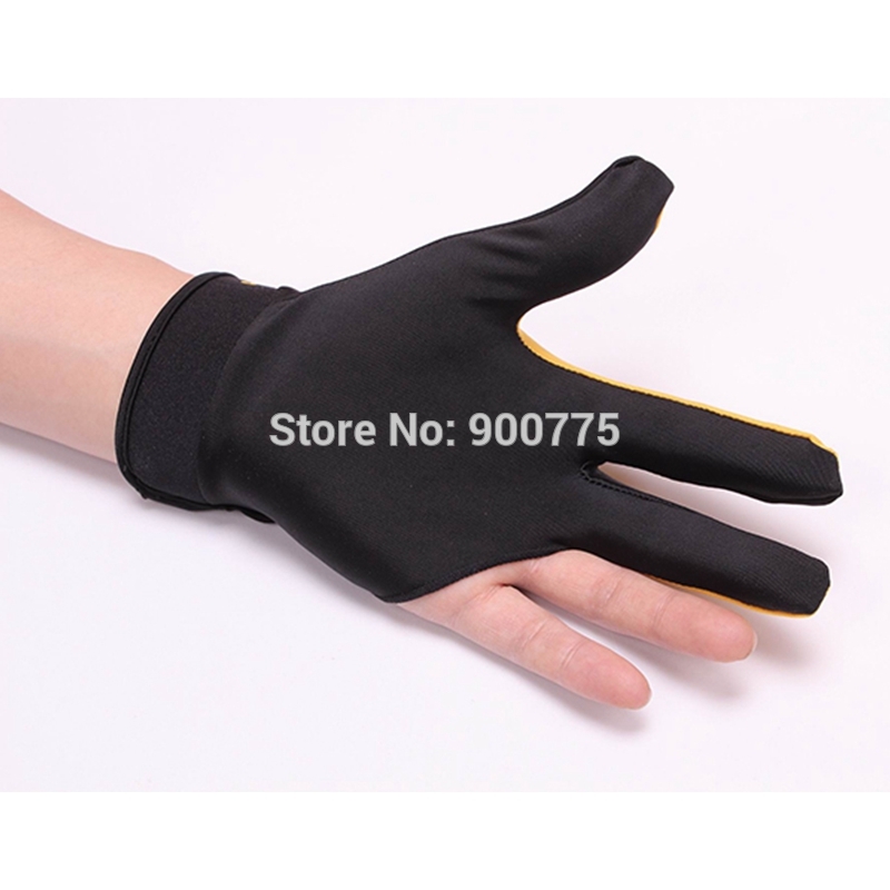 Gants de billard, 3 doigts gauchers, pour queue de billard, équipement de Snooker, fournitures de billard