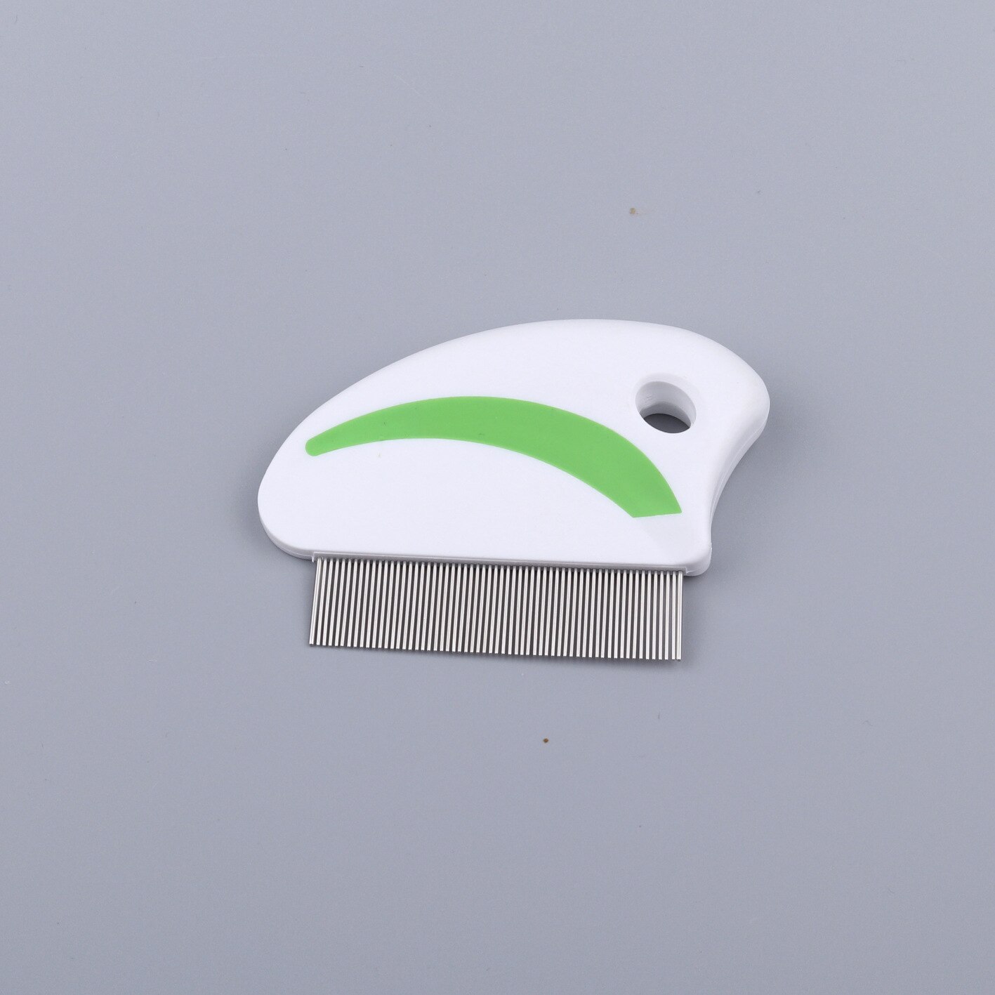 Peine para pulgas para mascotas, cepillo de acero inoxidable cómodo para el cuidado del cabello, desparasitante, pelo corto y largo