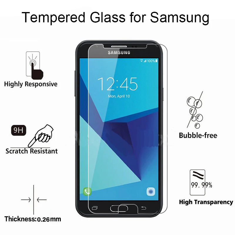 1/2 Stück 9H HD Displayschutzfolie für Samsung Galaxis S7 S6 S5 S4 Mini, gehärtetes Hartglas, Schutzglas auf Galaxis S3 Neo