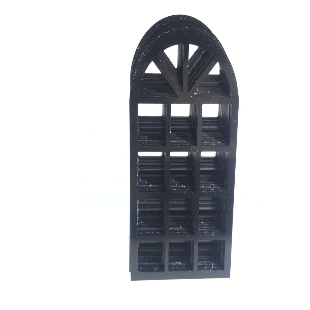 10pcs Building Model Material Window Doors Diy Hut Hand-assembled House Window Frames