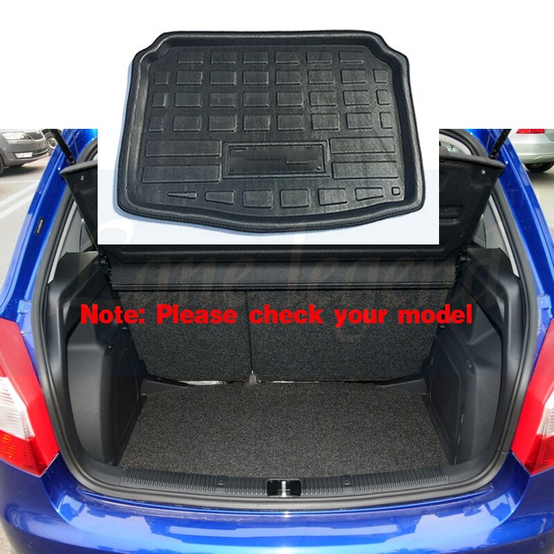 Voor Skoda Fabia 2007 Auto Rear Boot Cargo Liner Kofferbak Floor Tapijten lade Pad Mat Matten