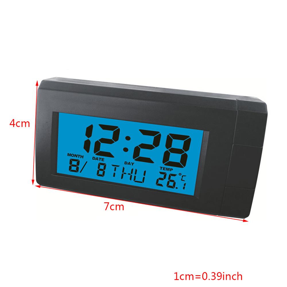 Car Thermometer With Backlight​ Function Digital Clock Car Indoor Temperature 23GC