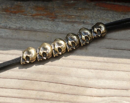 Aros trenzados de metal para el cabello, cuentas de Dreadlock, puños, aros de tubo para Accesorios para peinados, 6 uds.: bronze