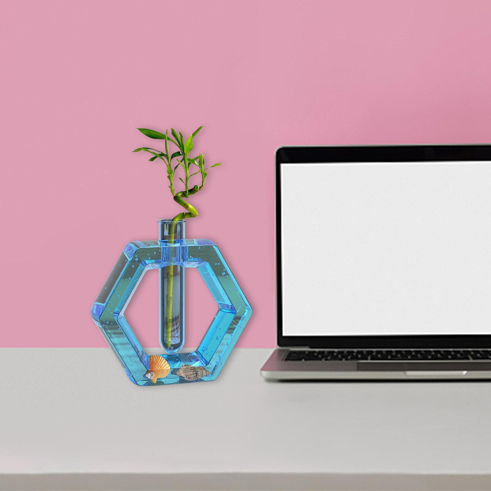 Vase Resin Mold Resin Mold For Plant Propagation Station Epoxy Vase Silicone Mold Hydroponic Flowers Home Office Desktop Decor