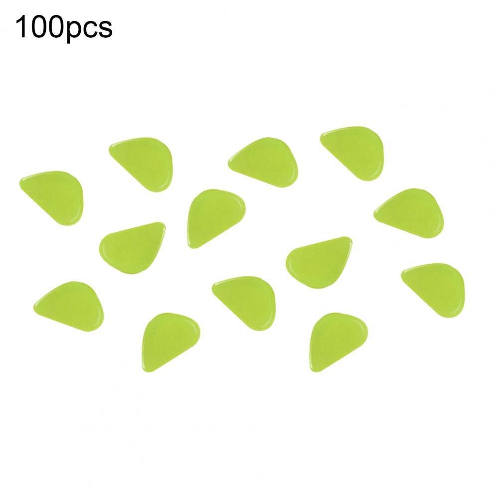 100Pcs Luminous Pebbles Eco-friendly Warm Light Resin Glow in the Dark Pebbles for Home: Yellow