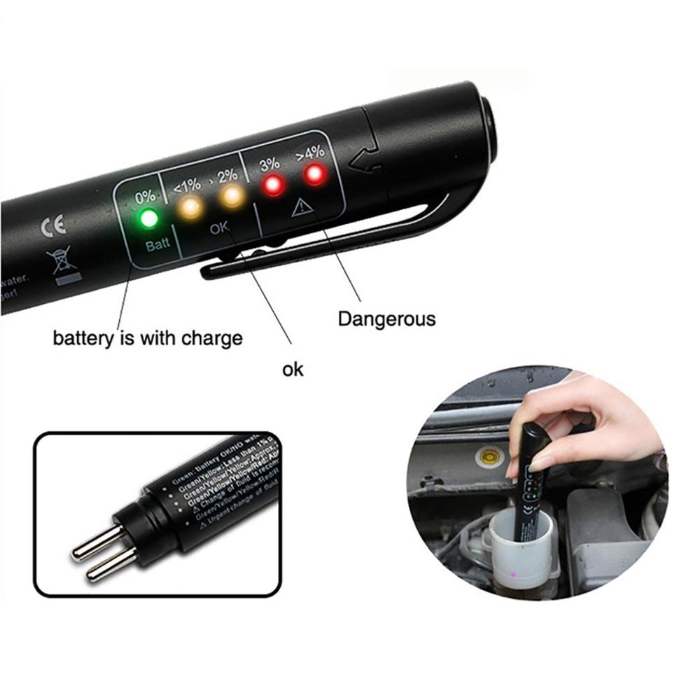 Automotive Brake Fluid Test Pen Dot3/4/5.1 Test Pen Brake Fluid Tester Detector Brake Oil Detection Pen