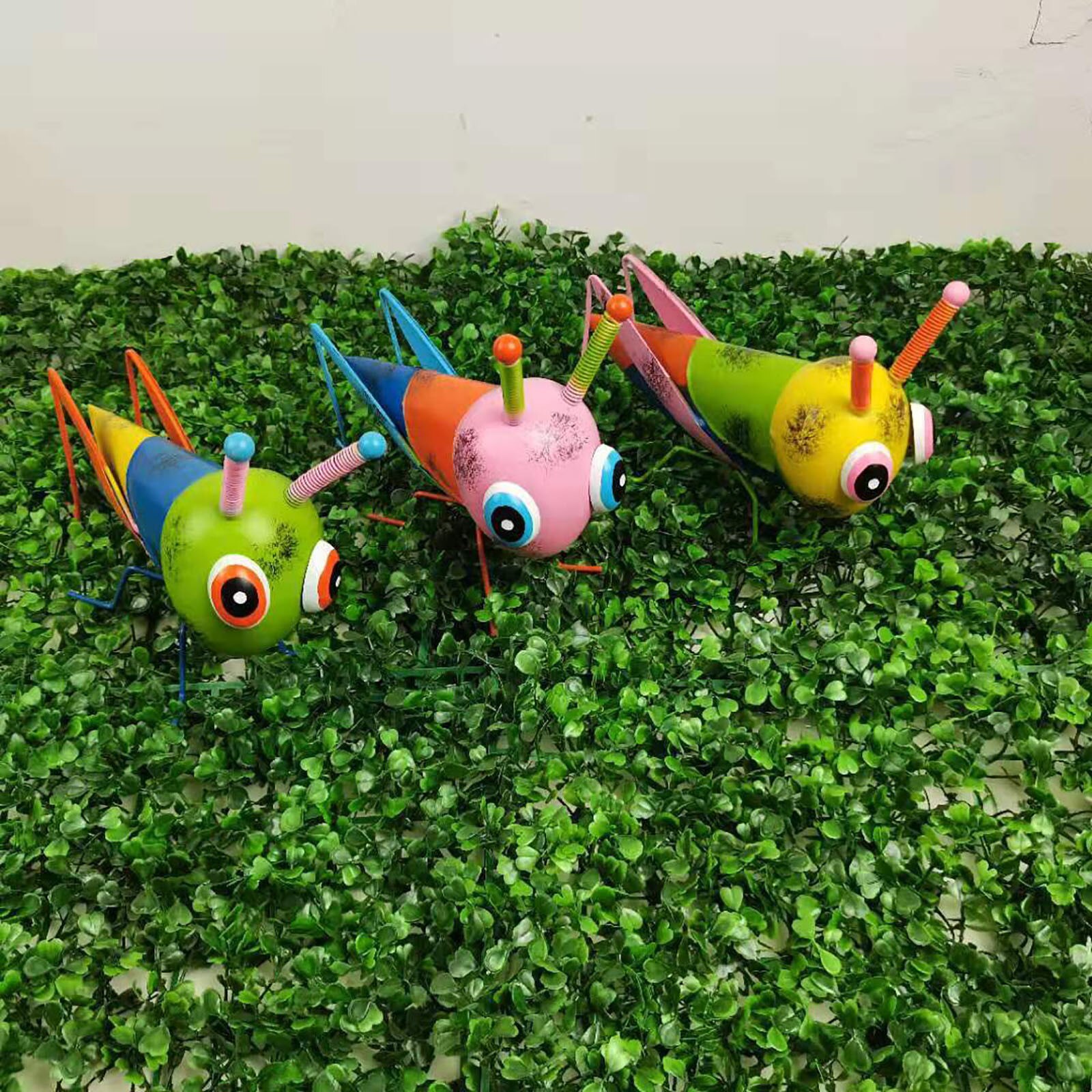 Décoration de jardin en métal, sauterelle, pour extérieur, arrière-cour, animaux, , accessoires de décoration