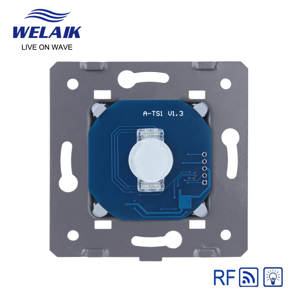WELAIK-regulador de intensidad de Control remoto estándar europeo, Interruptor táctil de pared, FireWire único, módulo de 1 entrada y 1 vía, 220V, A913TG