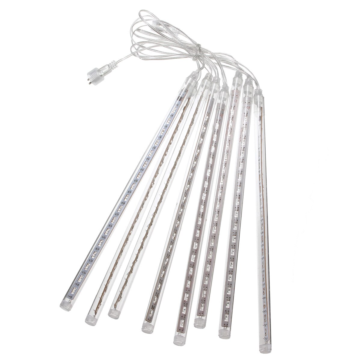 8 st/set 30cm 144 led meter dusch regnljus fallande stjärna istappar snöfall julgran snöre ljus utomhus vattentät  ip65