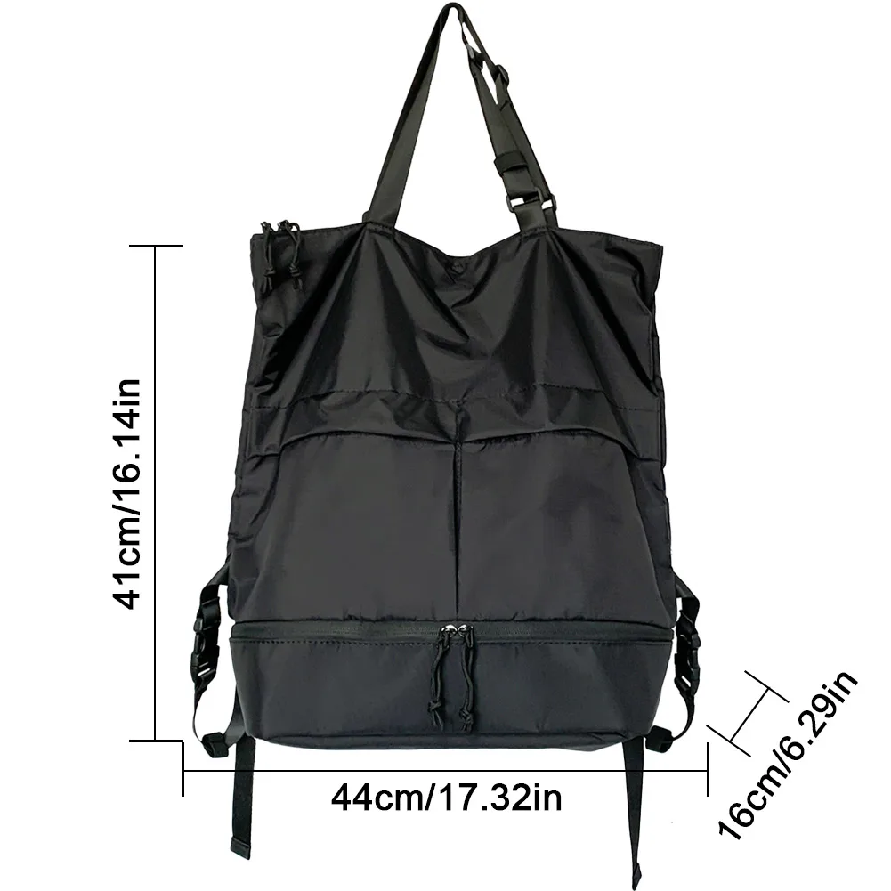 Große Kapazität Männer Rucksack Nylon wasserdichte Sporttasche für Frauen Reise Rucksack Trend Schult aschen Rucksack Freizeit Handtasche: Grau