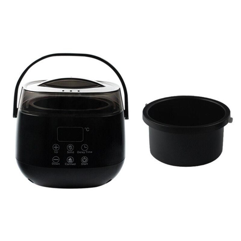 Wax warmer ontharingsset voor thuis met led-display en instelbare temperatuur en vertragingscontrole voor het hele lichaam, benen en oksels