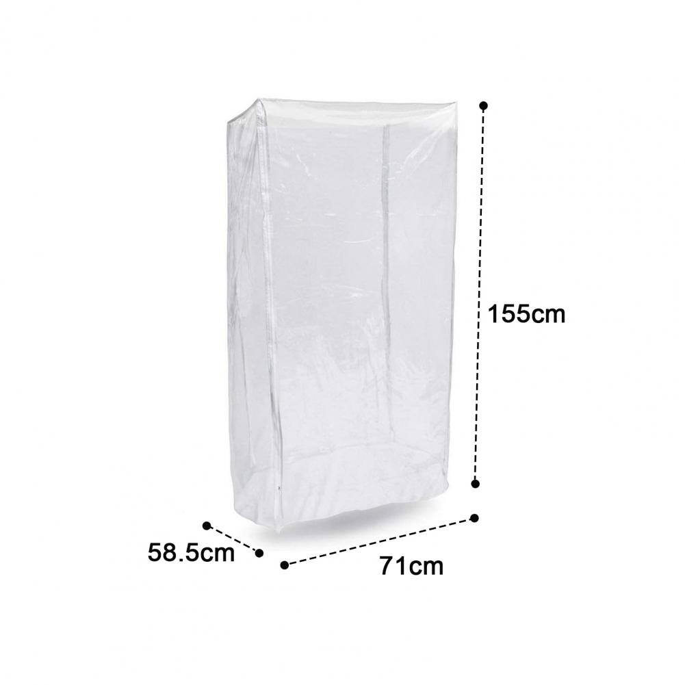 Bread Rack Cover Tear-resistant Transparent Zipper Closure Bun Pan Rack Cover Reinforced Seams Bread Rack Case For Home Bakery