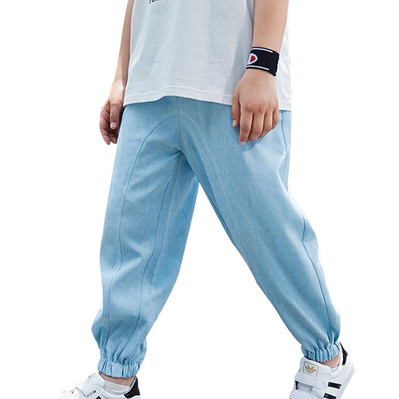Teenage boys jeans for kids looded denim pants baby boys bukser jean forårs sommer børn sportsbukser 6 8 10 12 år