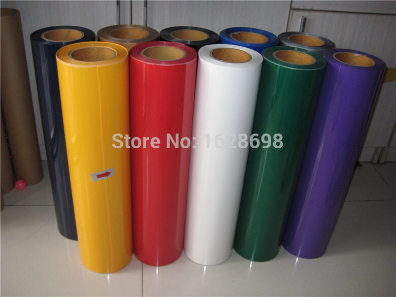 Most popular T-shirt Heat press film pvc clear sheet vinyl transfer CDC-04 Yellow color for 2m length