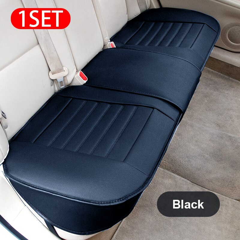 Pu Lederen Bekleding Universele Auto-interieur Onderdelen Accessoires Vier Seizoenen Auto Zitkussen Front Back Stoelhoezen: B Rear 1 PC