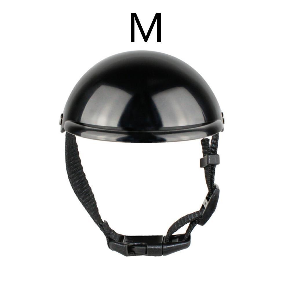 Huisdier Veiligheid Pak Motorfiets Hond Helm Met Zonnebril Cool Hond Hoed Helm Plastic Huisdier Riding Cap: black M