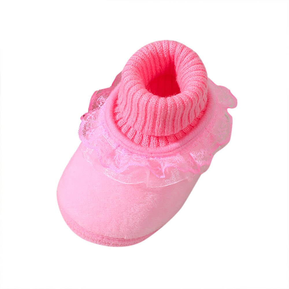 25 # neugeborenen Baby Mädchen Weiche Schuhe Sohlen Spitze fest drucken Weben Schuhe Krippe Schuhe lässig Baumwolle Schuhe Für Mädchen ohne Schnürsenkel: Rosa / 11