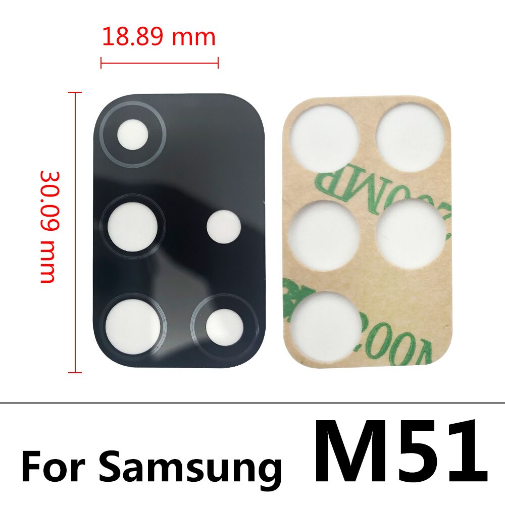Powrót kamera tylna szklany obiektyw do Samsung M51 A10S A20S A12 A10 A20 A30 A30S A40 A50S A70 A31 A41 A51 A71 M21 M31S + narzędzia do naprawy: M51