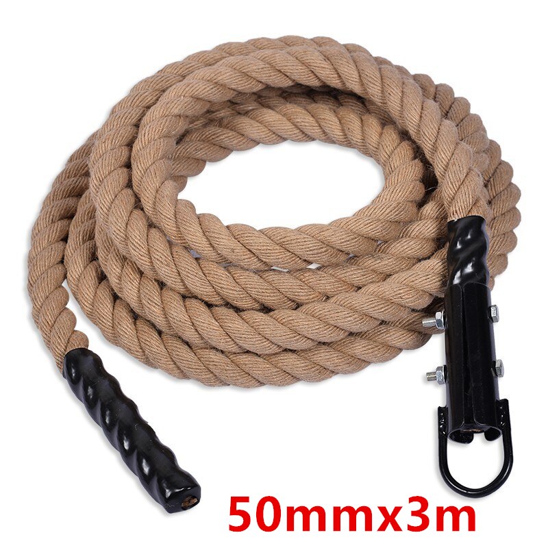 50mm*3m/4m/5m/6m Durable Climbing Rope Training Fitness Comfortable Grip Gym Fitness Muscle Strength Training Equipment A9225: 50mmx3m
