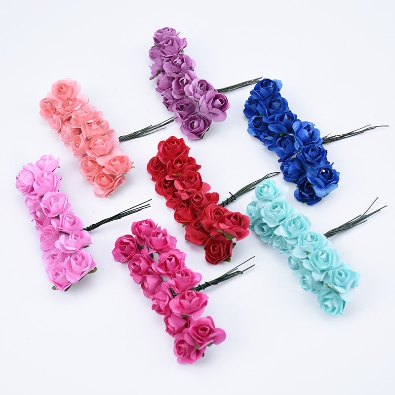 Suef 1Pc Handgemaakte Papier Mooie Bloem Doos Papieren Bloem Simulatie Trompet Rose Bruiloft Decoratie Bloemen @ 3