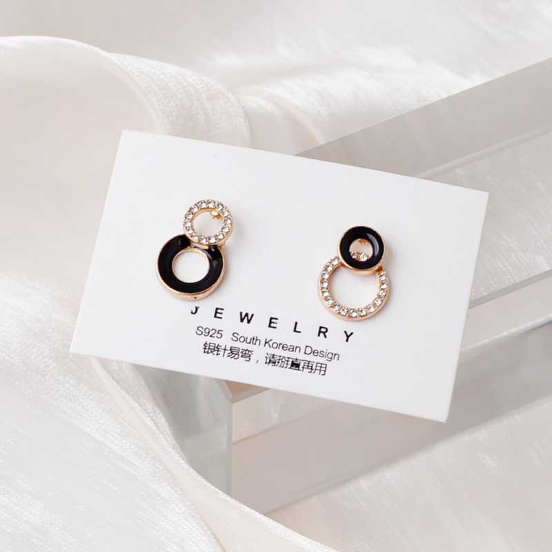 Pendientes colgantes de flor negra grande para mujer, personalidad de roca exagerada, C Daarьги, joyería para y boda, para niña del Día de San Valentín: Plata antigua plateada