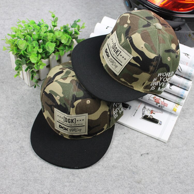 Euro-American DGK Camouflage Trucker Hat Hip-hop Baseball Cap Men Running Cap Women Couple Snapback Hat