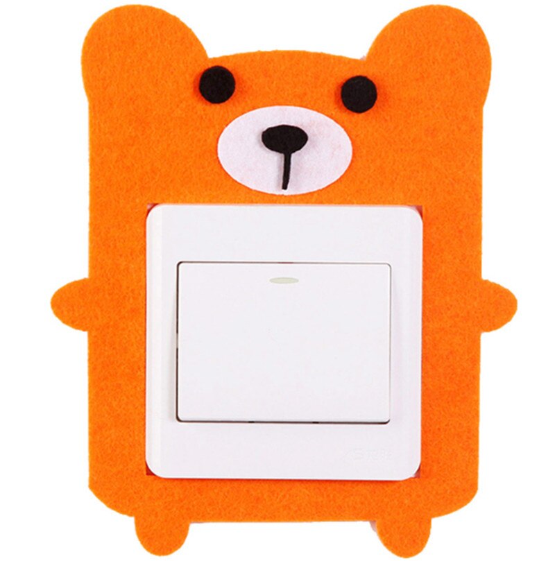 Søde dyr hval gris hund pingvin lyskontakt klistermærke wallsticker til børn baby børnehave boligindretning filt switch sticker