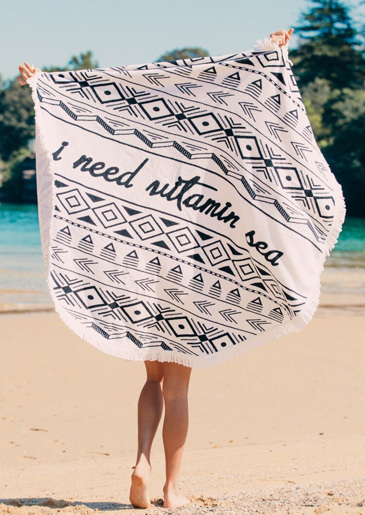 Indisk mandala tapetry påfugl trykt boho boheme strandhåndklæde yo-ga mat sunblock rund bikini cover-up tæppe kast: B