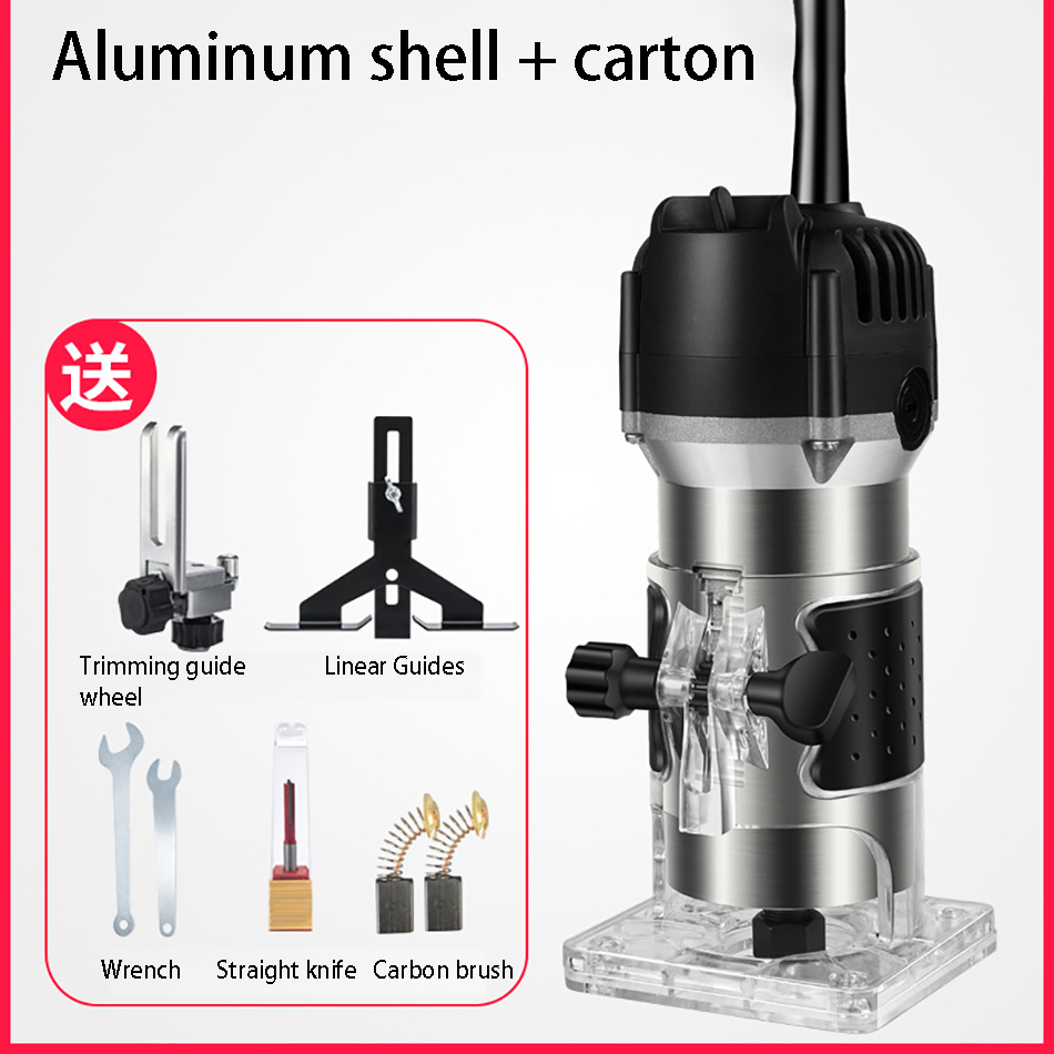 220V1000W wood electric trimming machine electric manual trimming machine joinery tools: TypeB-1